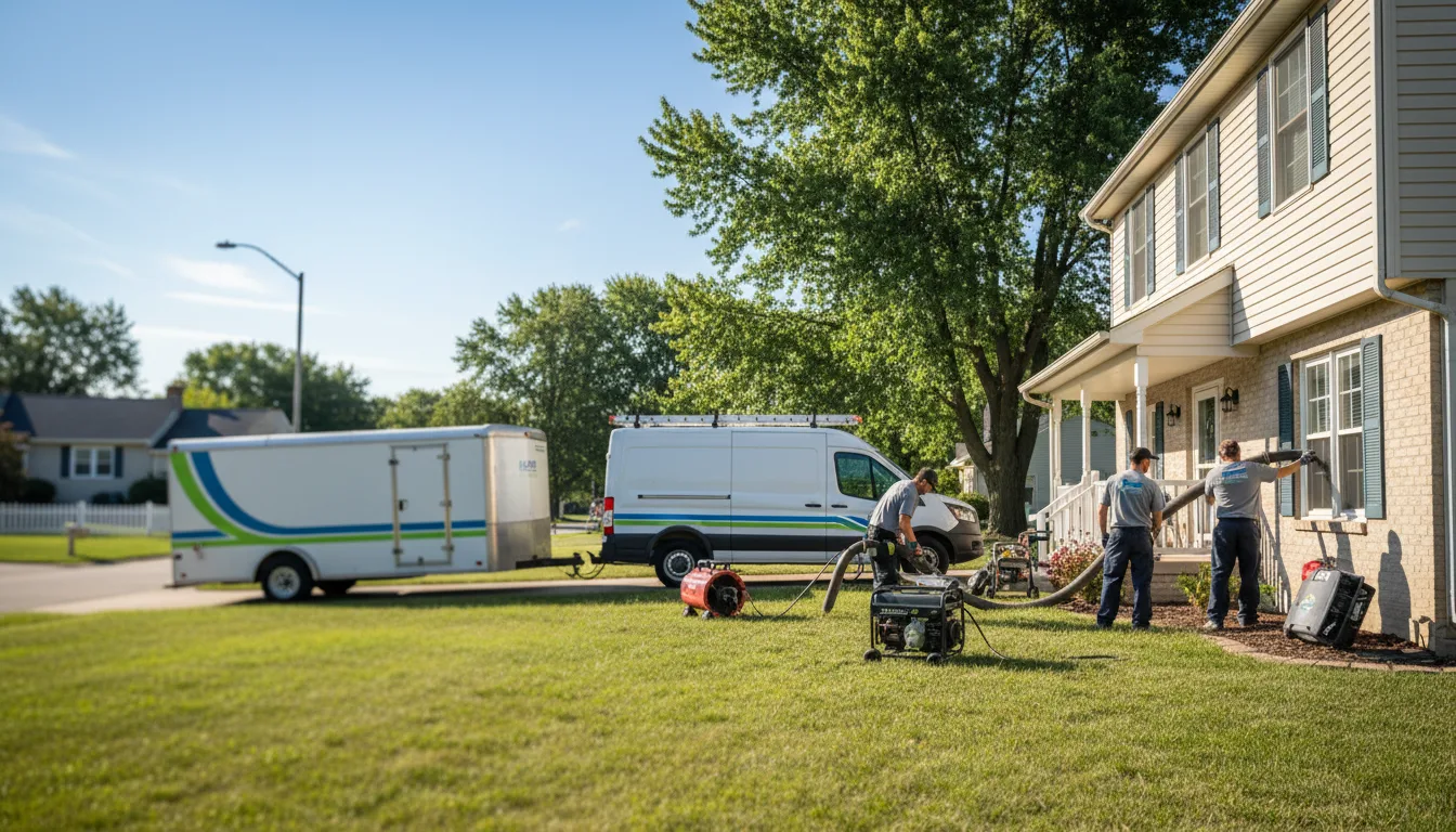 Flooded Basement Restoration And Cleanup With Repair in Metamora, MI near me